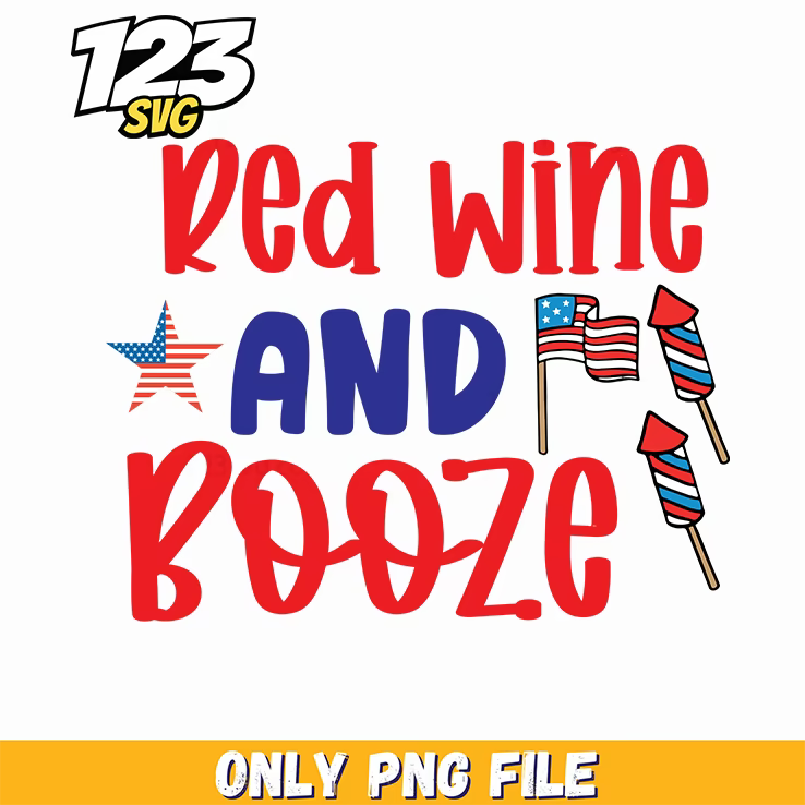 red wine and booze star flags rockets png, free star flag png, star flag rocket png - 123SVG Store
