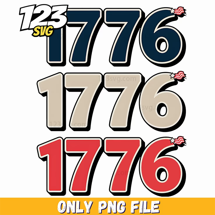 retro 1776 png, 1776 retro illustration, 1776 retro style - 123SVG Store