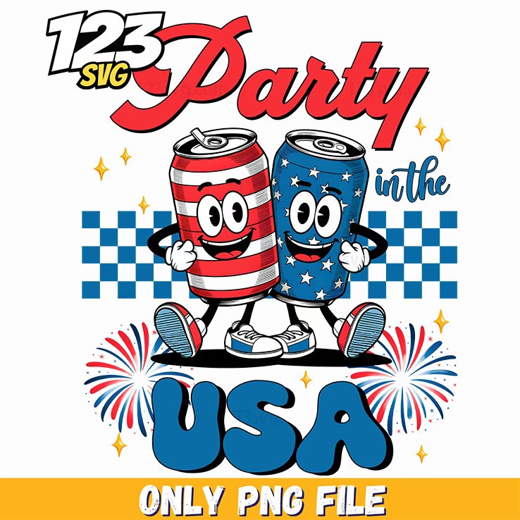 retro patriotic drink style png, patriotic drink style, retro drink png - 123SVG Store