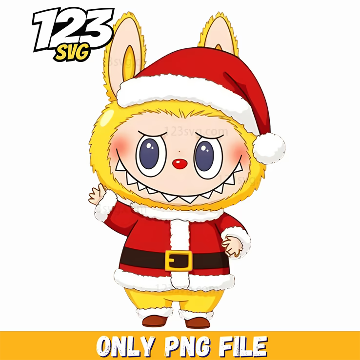 santa claus labubu png funny png, funny labubu png, labubu funny png - 123SVG Store