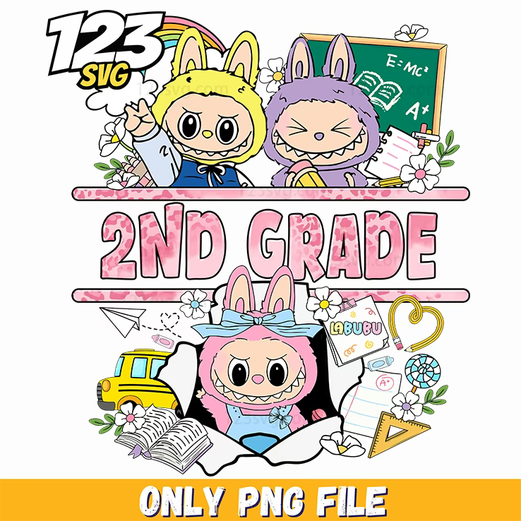 second grade labubu png funny, labubu funny png, labubu second grade - 123SVG Store