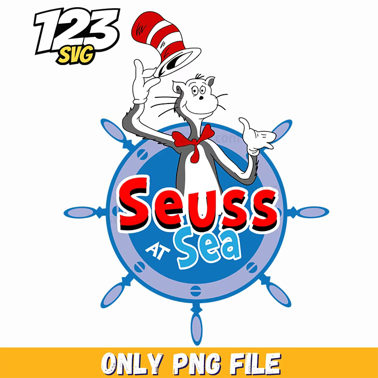 seuss at sea nautical dr seuss png, dr seuss nautical sea, nautical dr seuss at sea - 123SVG Store