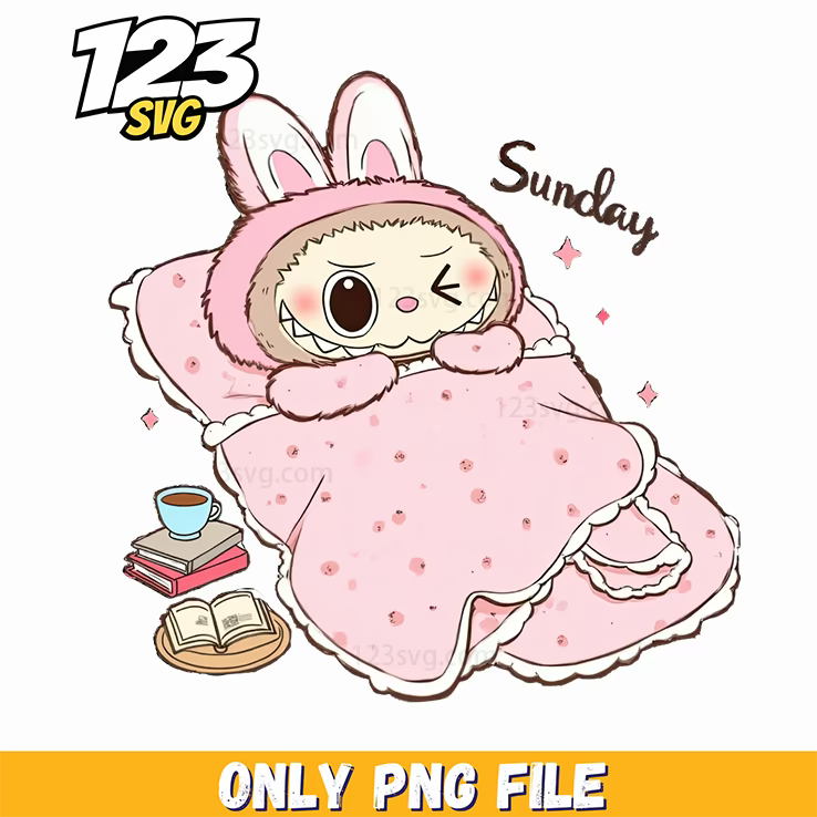 sleeping sunday labubu png, labubu png free download, labubu png images - 123SVG Store