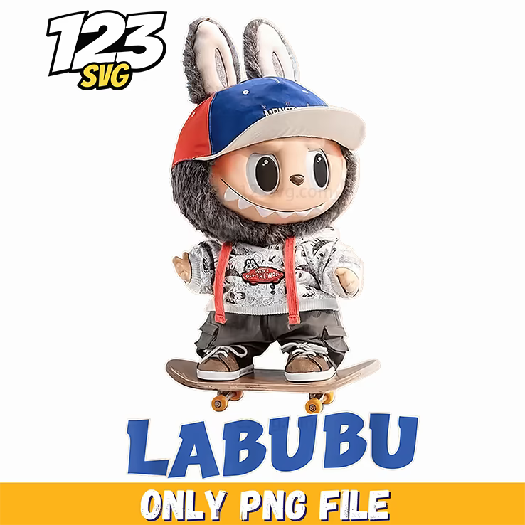 snowboard labubu png, labubu snowboard, labubu snowboarding - 123SVG Store