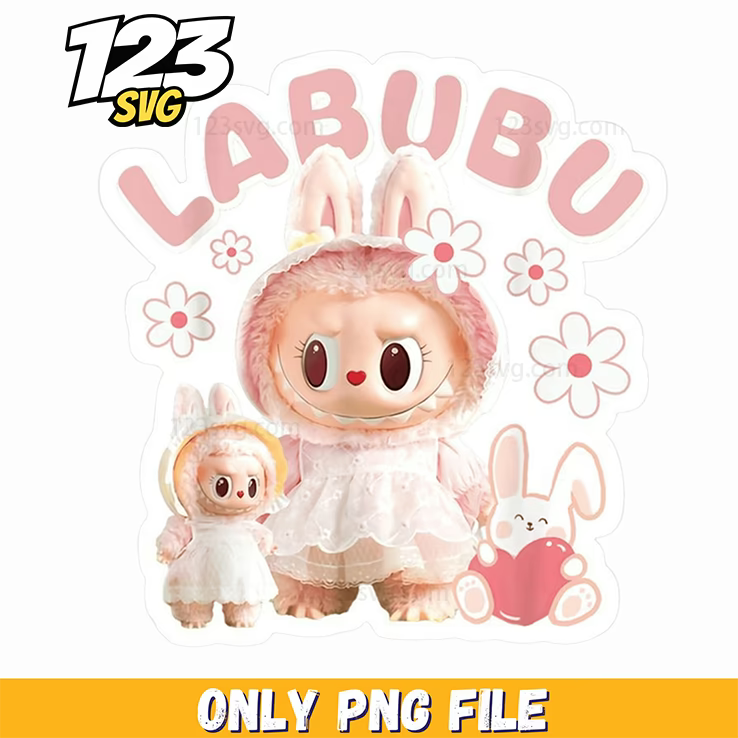 soft pastel labubu sticker png, labubu sticker soft pastel, pastel labubu sticker set - 123SVG Store
