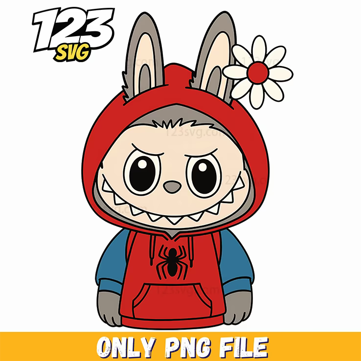 spiderman hoodie labubu png, spiderman hoodie png, spiderman lab hoodie - 123SVG Store