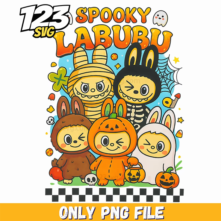 spooky halloween squad png, halloween squad png, halloween group png - 123SVG Store