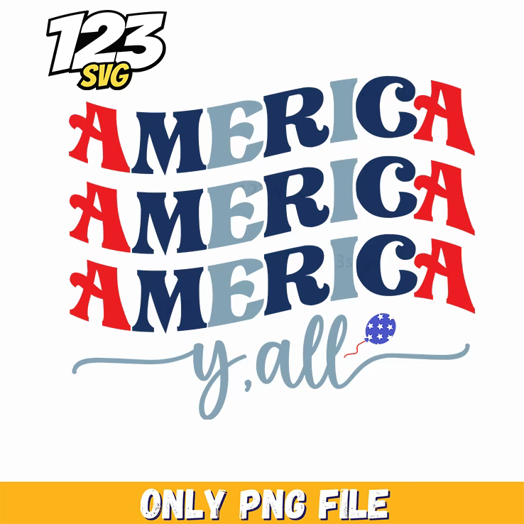 stacked america yall png, cute cat stack png, america yall png - 123SVG Store