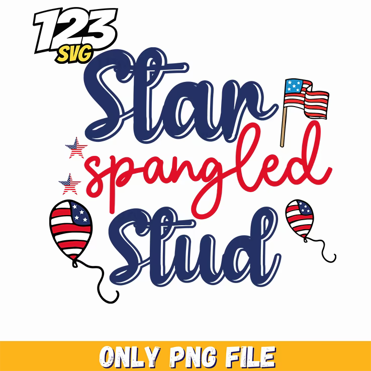 star spangled stud png 2, spangled stud, star spangled - 123SVG Store