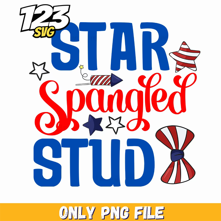 star spangled stud rocket bow tie stars png, bow tie rocket stars, rocket bow tie stars - 123SVG Store