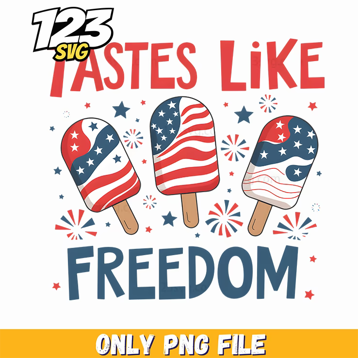 tastes like freedom usa png, usa pride png, god bless america png - 123SVG Store