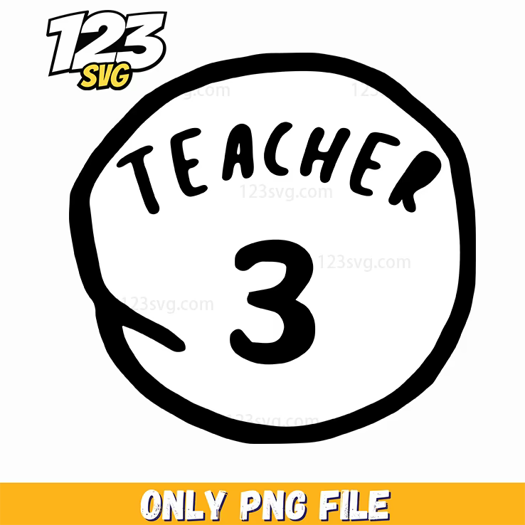 teacher 3 design dr seuss png, christmas music png, merry christmas png - 123SVG Store