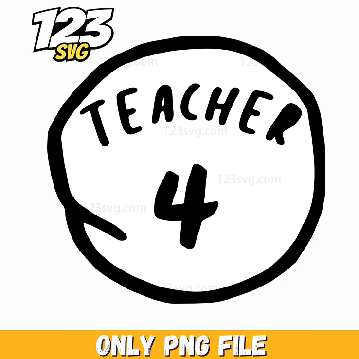 teacher 4 design dr seuss png, teacher buttons png, teacher png design - 123SVG Store
