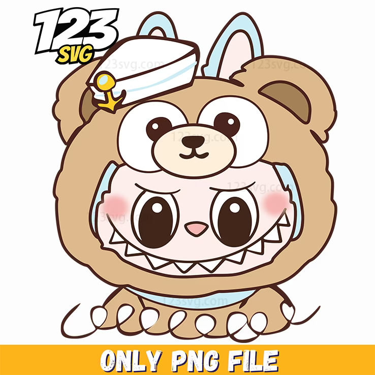 teddy bear labubu png, labubu teddy bear png, labubu teddy bear - 123SVG Store