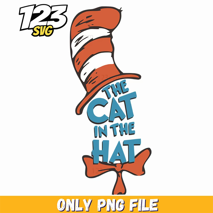 the cat in the hat typography dr seuss png, wicked quotes png, wicked hat and crown png - 123SVG Store