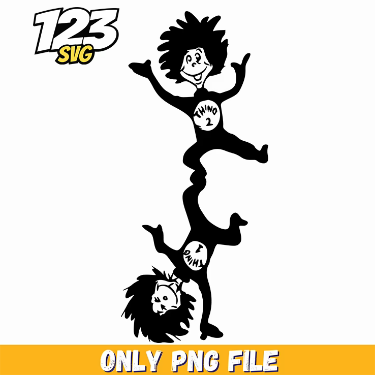 thing 1 and thing 2 together dr seuss png, dr seuss characters valentine's day png, dr seuss characters valentine's day png - 123SVG Store