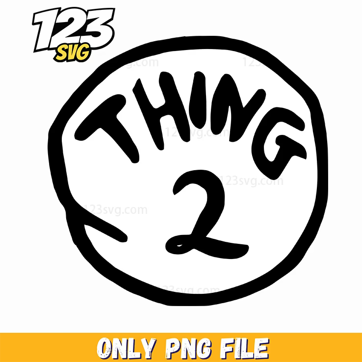 thing 2 logo circle dr seuss png, dr seuss quotes, oh the places you'll go - 123SVG Store