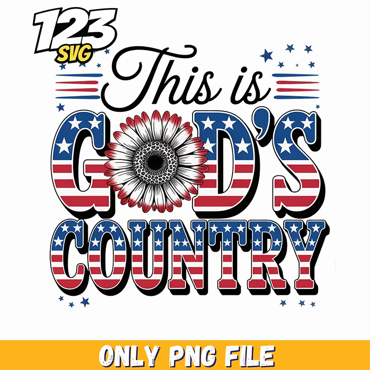 this is gods country flag pattern png, usa country flag png, country flag pattern this is god - 123SVG Store