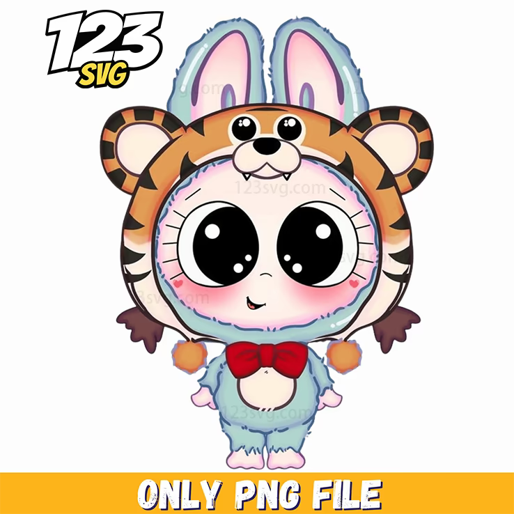 tiger labubu png, labubu png, labubu tiger - 123SVG Store