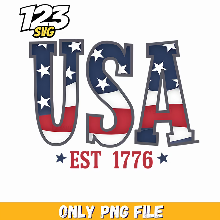 usa est 1776 png, america tour 1776 png, independence day png - 123SVG Store