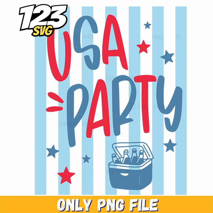usa party png, uly 4th celebration png, american party png - 123SVG Store