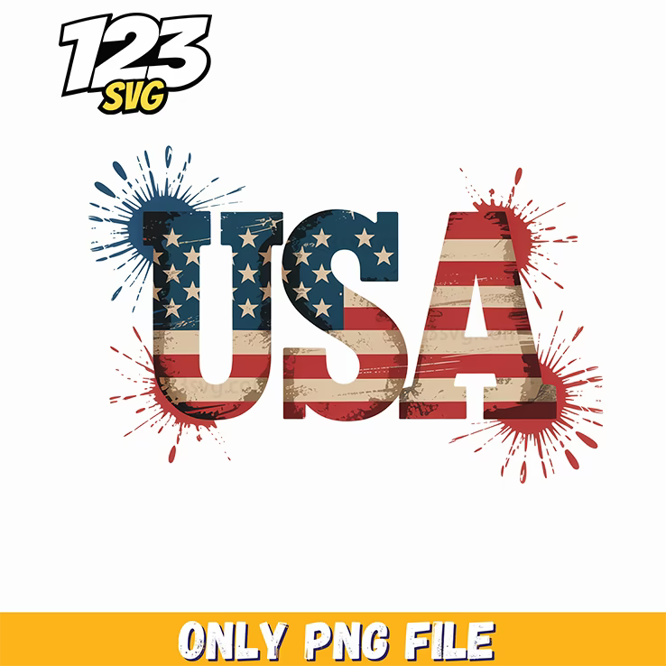 usa star pattern splatter distressed font png, distressed font usa star png, usa star distressed font png - 123SVG Store