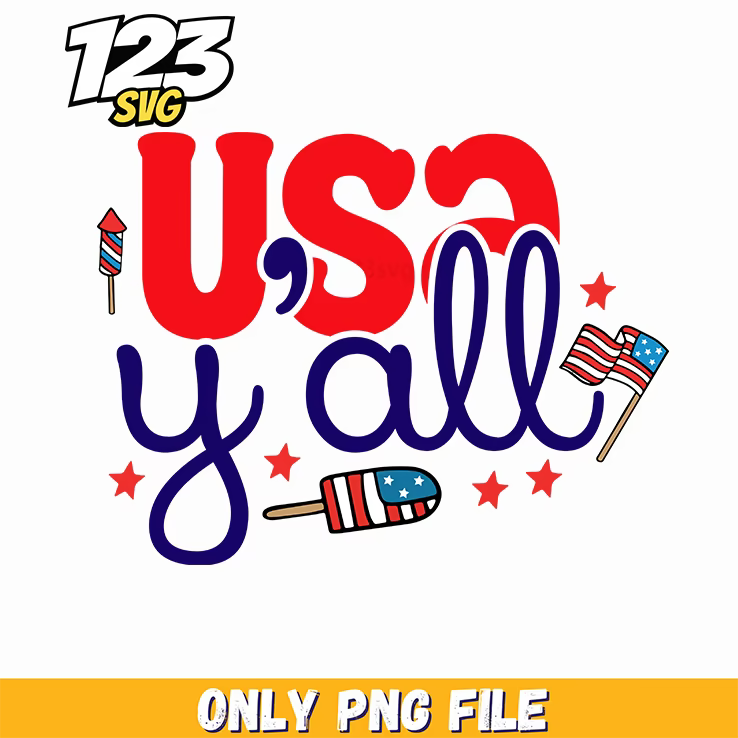 usa yall popsicle png, popsicle png, free popsicle png - 123SVG Store