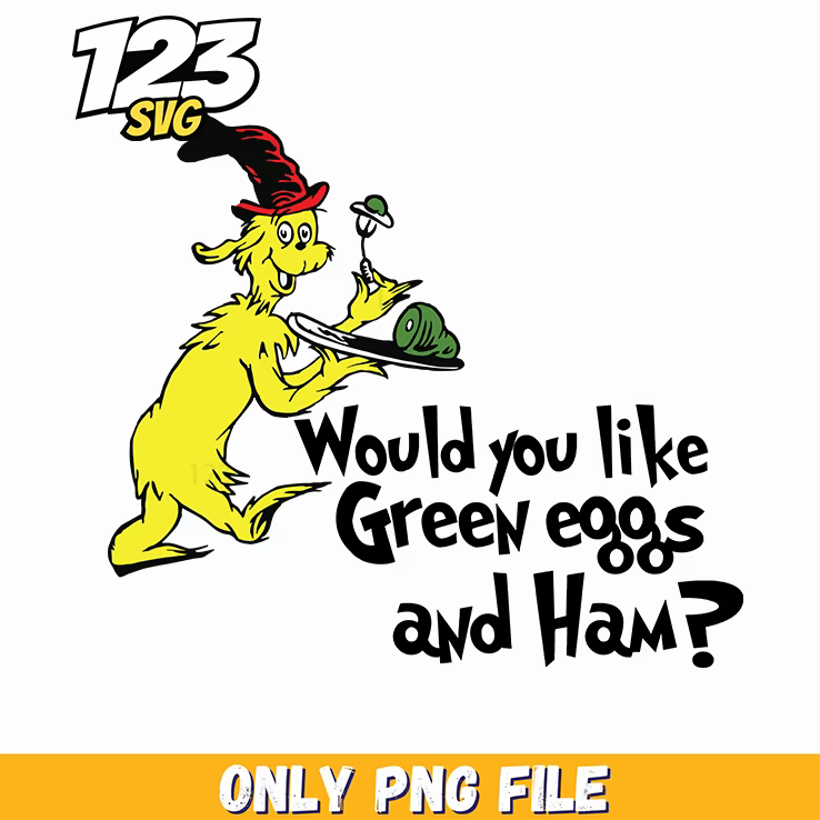 would you like green eggs and ham dr seuss png, christmas green logo png, green derpy logo png - 123SVG Store