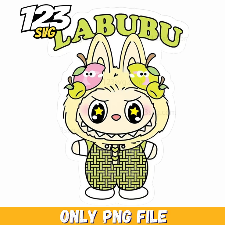 yellow duck labubu png, labubu png, labubu emoji - 123SVG Store