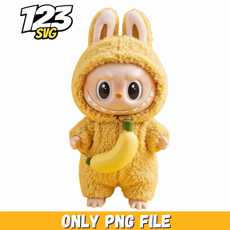 yellow fuzzy bunny labubu png, labubu png images, labubu png download - 123SVG Store