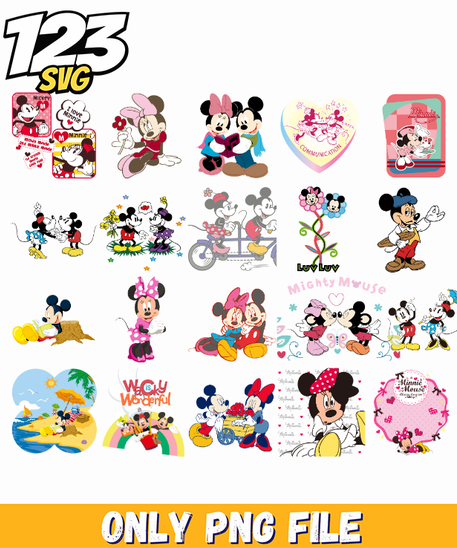 Disney Cartoon Characters Png Bundle, Mickey Friends Png