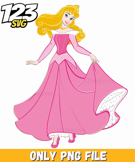 Aurora Pink Dress PNG, kpop band mascot png, cute pink cookie png - 123SVG Store