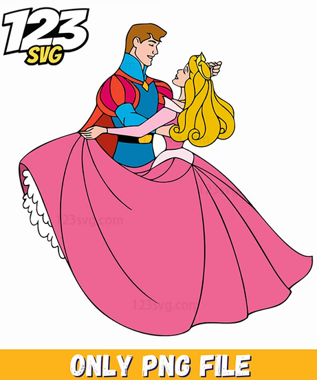 Aurora Princess Dance PNG, famous disney princess png, disney princess png - 123SVG Store