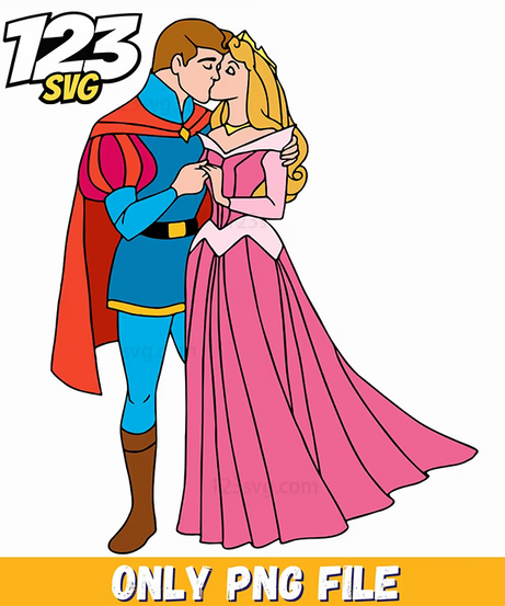 Aurora and Prince Phillip PNG, prince of darkness, kpop cartoon png - 123SVG Store