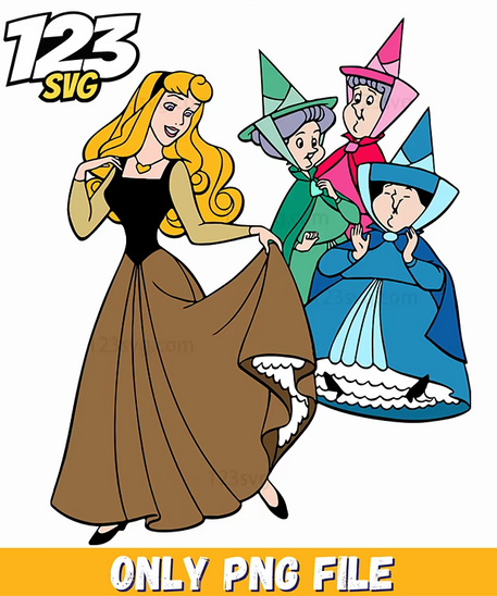 Aurora with Fairies PNG, kpop manhwa png, huntrix png - 123SVG Store
