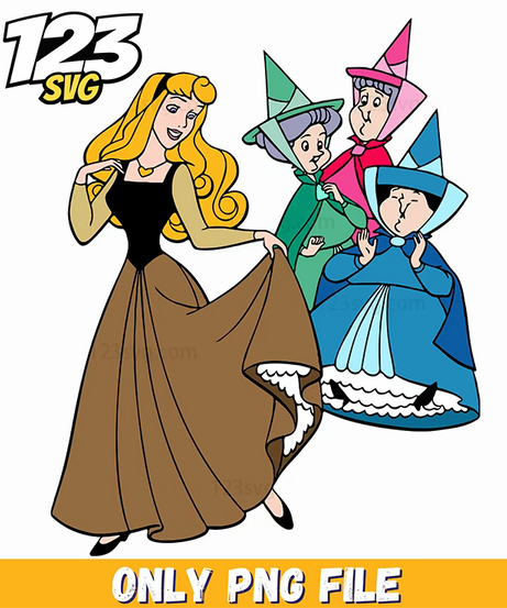 Aurora with Fairies PNG, kpop manhwa png, huntrix png - 123SVG Store