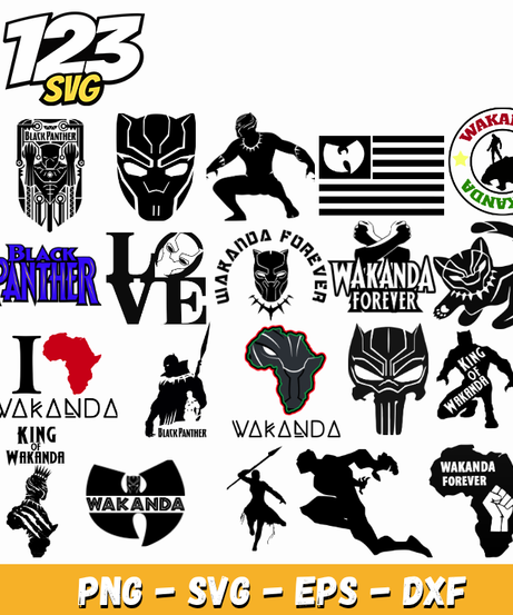 Black Panther SVG Bundle for Cricut & Sublimation Crafts