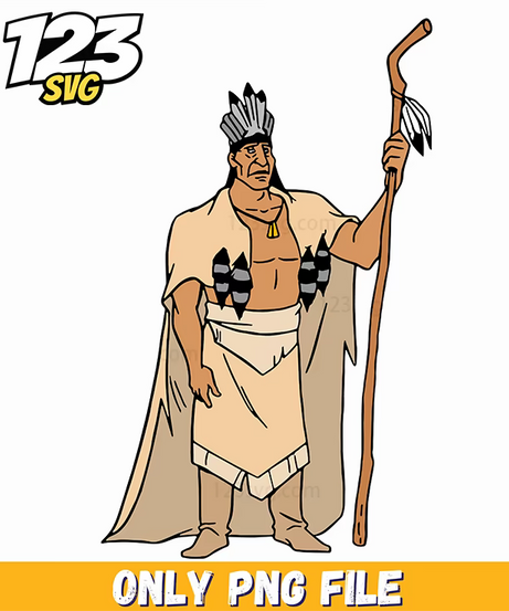 Chief Powhatan Staff PNG, kpop band manhwa png, halloween pumpkin png - 123SVG Store