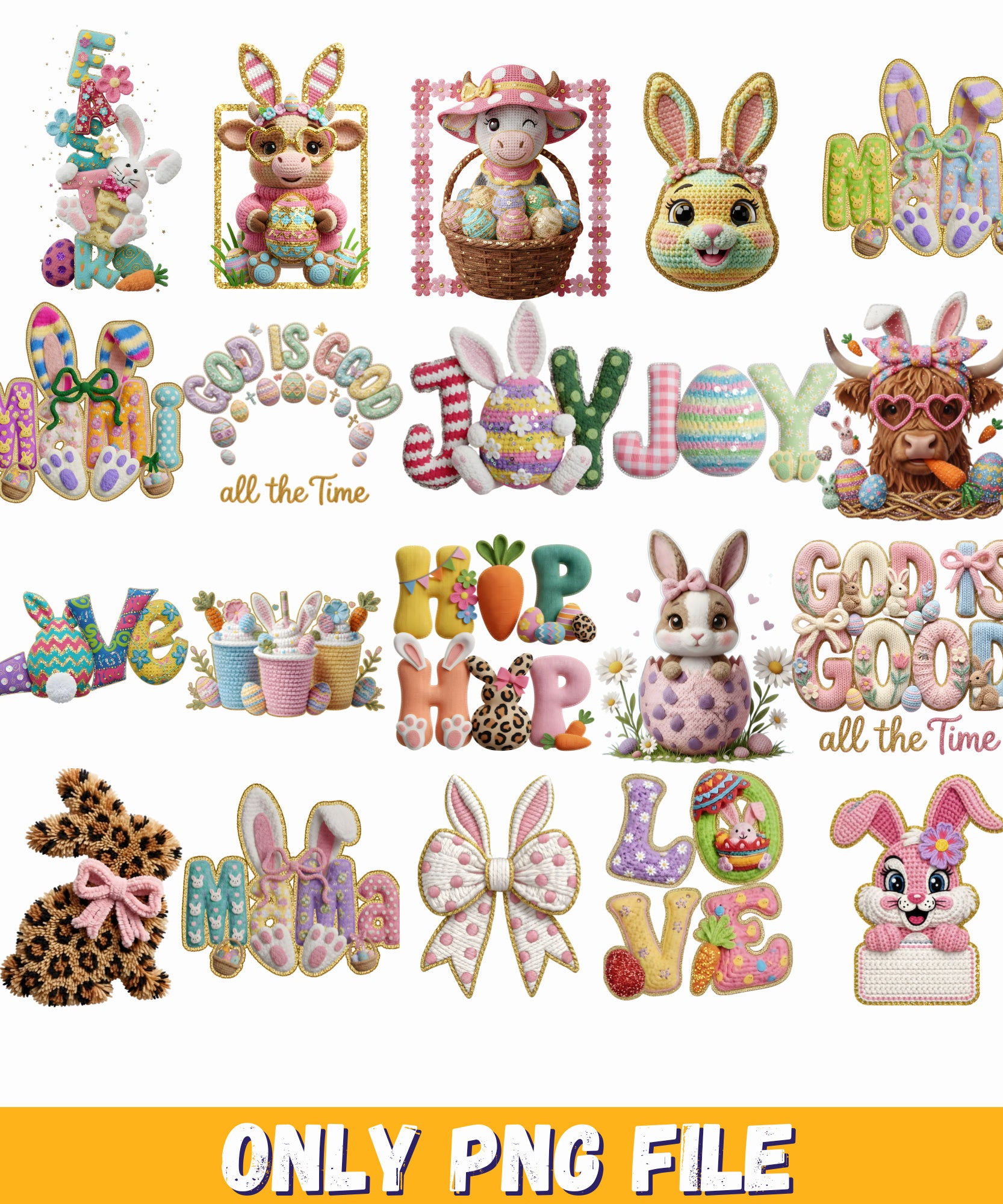 60 PNG Bundle Coquette bow png, Coquette bunny PNG, Easter sublimation design