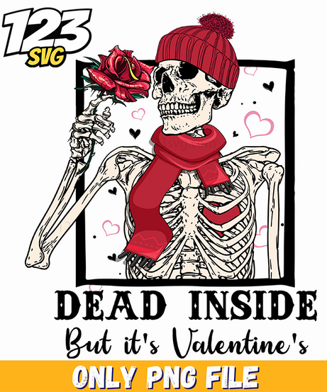 Dead Inside Strawberry Valentine PNG, strawberry valentine PNG, strawberry valentine dead inside - 123SVG Store