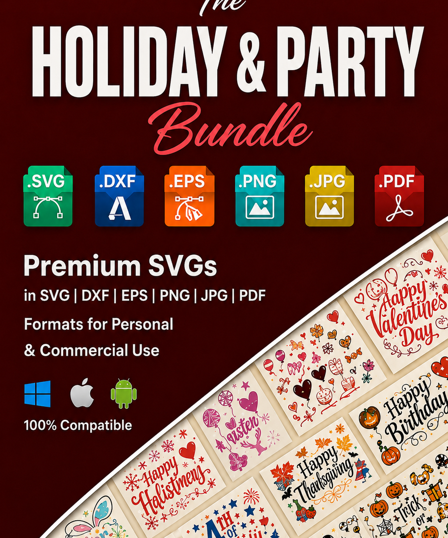 400K SVG Bundle for Cricut | 500+ SVG Bundles | Monthly Updates | Commercial Use | PNG DXF EPS AI