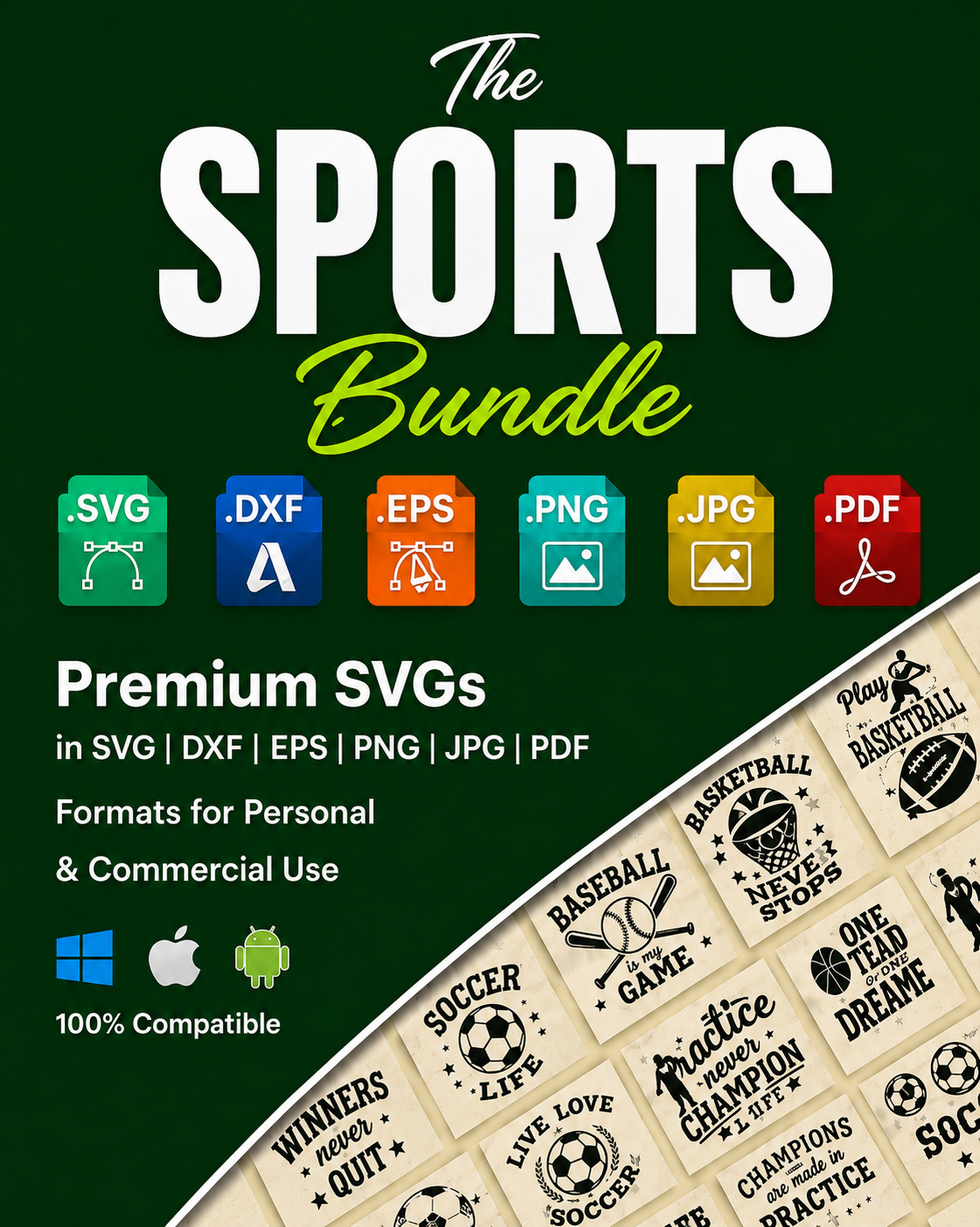 400K SVG Bundle for Cricut | 500+ SVG Bundles | Monthly Updates | Commercial Use | PNG DXF EPS AI