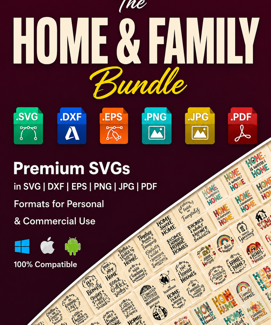 400K SVG Bundle for Cricut | 500+ SVG Bundles | Monthly Updates | Commercial Use | PNG DXF EPS AI