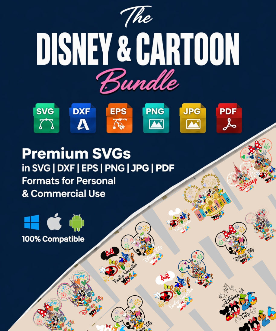 400K SVG Bundle for Cricut | 500+ SVG Bundles | Monthly Updates | Commercial Use | PNG DXF EPS AI
