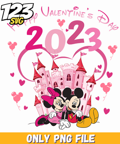 Disney Valentine 2023, valentine disney 2023, valentine disney ornaments 2023 - 123SVG Store