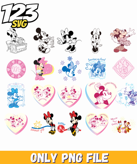 Disney Cartoon Characters Png Bundle, Mickey Friends Png
