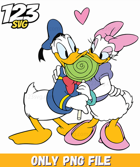 Donald Duck Valentine PNG, donald duck valentine clipart, donald duck valentine images - 123SVG Store