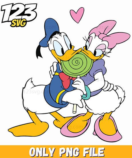 Donald Duck Valentine PNG, donald duck valentine clipart, donald duck valentine images - 123SVG Store