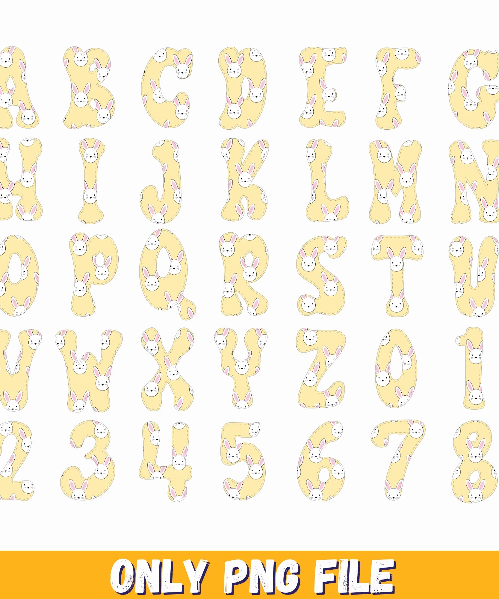 Easter alphabet words, easter alphabet letters, easter alphabet printable
