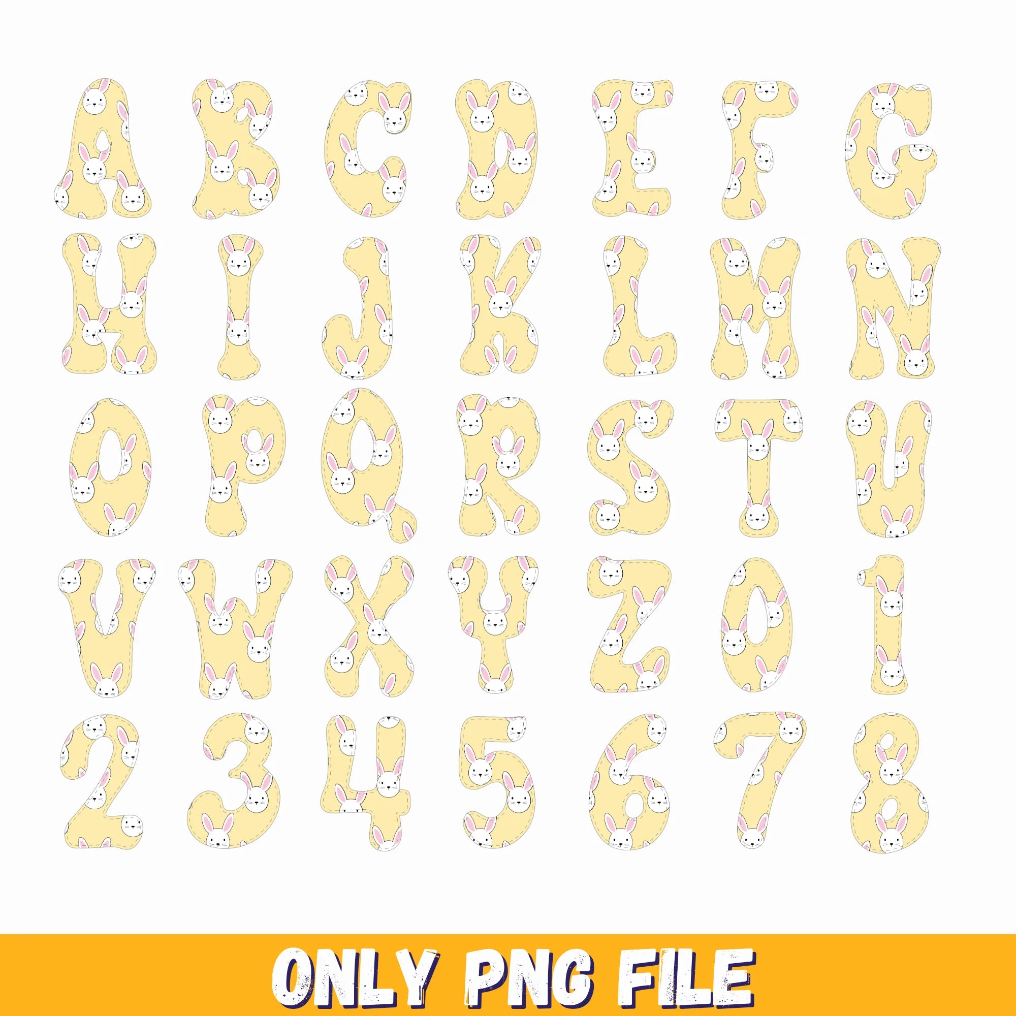 Easter alphabet words, easter alphabet letters, easter alphabet printable